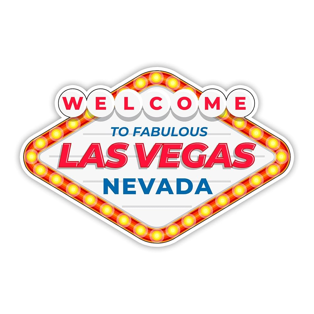 Amazon.com: Las Vegas Sign Vinyl Sticker | Welcome to
